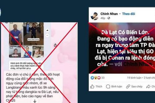 Thông tin 'Đà Lạt xảy ra biến lớn' là sai sự thật