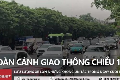 Kết thúc nghỉ lễ 30/4-1/5: Toàn cảnh giao thông chiều ngày trở lại Thủ đô