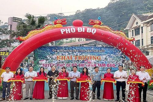 Vĩnh Phúc: Hàng nghìn du khách đổ về tuyến phố đi bộ tại Tam Đảo