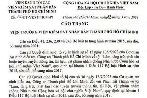 Mở phiên tòa xét xử đối tượng xuyên tạc, chống phá Nhà nước