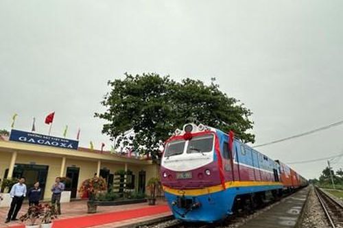 Khai trương đoàn tàu tham gia liên vận quốc tế từ ga Cao Xá (Hải Dương)
