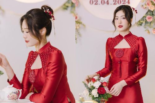 Hoa khôi bóng chuyền tung ảnh ăn hỏi, anh em tiếc ngẩn ngơ