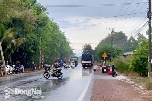 Xe tải va chạm xe máy trên đường tỉnh 763 khiến 1 người tử vong