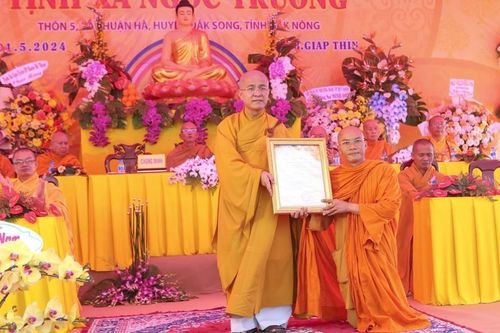 Đắk Nông: Công bố quyết định thành lập và bổ nhiệm trụ trì tịnh xá Ngọc Trường