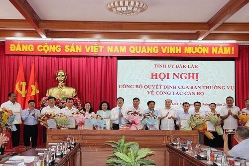 Đắk Lắk điều động, bổ nhiệm, luân chuyển loạt lãnh đạo chủ chốt