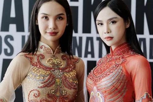 Ca sỹ, người mẫu Ong Mỹ Mỹ cùng Á hậu Đỗ Tây Hà mở màn BST áo dài 'Niên Hoa' tại Tuần lễ thời trang trẻ em quốc tế