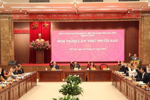 Ban Chấp hành Đảng bộ thành phố Hà Nội họp bàn 6 nội dung quan trọng