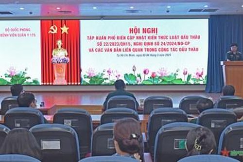 Bệnh viện Quân y 175 tập huấn về công tác đấu thầu