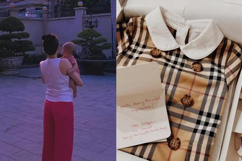 Dâu hào môn Linh Rin lần đầu khoe ái nữ 'sinh ở vạch đích'