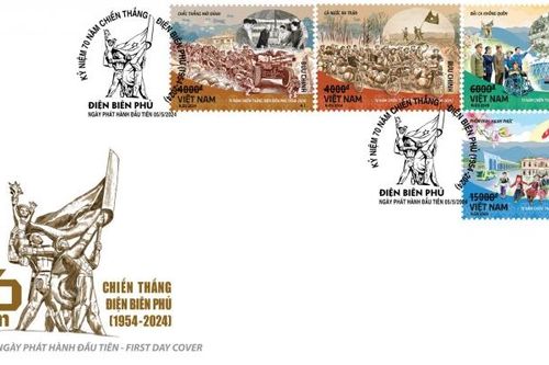 Phát hành bộ tem về Điện Biên Phủ từ quá khứ hào hùng đến đổi mới và phát triển