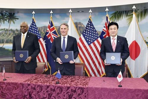 Mỹ, Nhật Bản và Australia ký hiệp ước hợp tác công nghệ quốc phòng