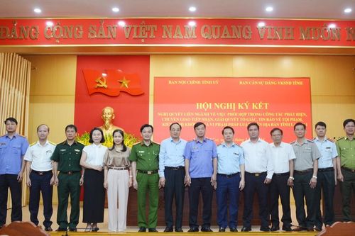 Ký kết nghị quyết liên ngành về phối hợp giải quyết tố giác, tin báo về tội phạm, kiến nghị khởi tố và vi phạm pháp luật
