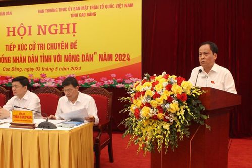 Hội nghị tiếp xúc cử tri chuyên đề 'Đại biểu HĐND tỉnh với Nông dân' năm 2024