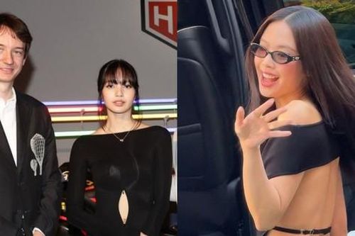 BLACKPINK 'đại náo': Jennie khoe lưng trần, Lisa sang trọng bên Frédéric Arnault