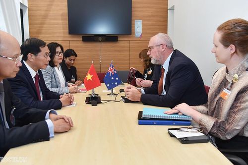 OECD: Bộ trưởng Ngoại giao Bùi Thanh Sơn gặp Đồng Bộ trưởng Thương mại và Sản xuất Australia Tim Ayres
