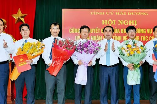 Hải Dương điều động, bổ nhiệm nhiều cán bộ chủ chốt