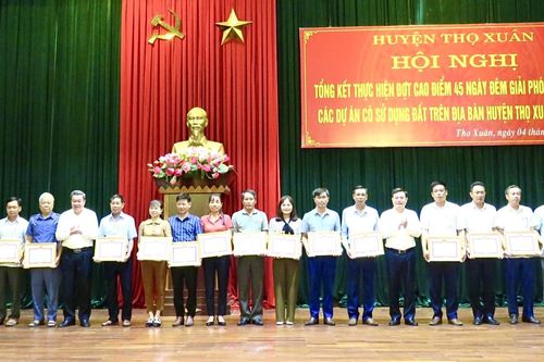 Thọ Xuân: Giải phóng mặt bằng gần 80ha các dự án có sử dụng đất trong đợt cao điểm 45 ngày đêm