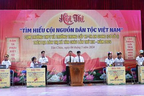 TX. Tân Châu tổ chức Hội thi 'Tìm hiểu cội nguồn dân tộc Việt Nam' lần thứ XIX/2024