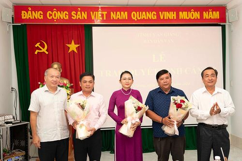 Công bố quyết định công tác cán bộ tại Ban Dân vận Tỉnh ủy An Giang