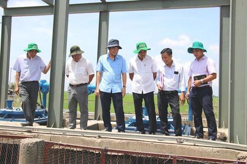 Lãnh đạo tỉnh kiểm tra công tác phòng, chống hạn, xâm ngập mặn bảo vệ sản xuất và dân sinh
