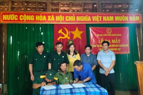 Ra mắt mô hình 'Gia đình hội viên cựu chiến binh làng Buôn Lưới nói không với vi phạm pháp luật'