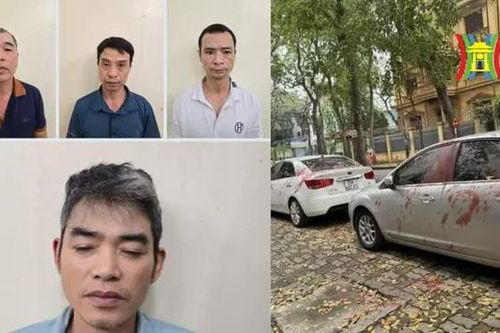 Bắt nhóm tạt sơn xe ô tô ở phường Định Công