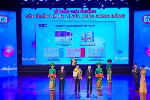 Gcoop Việt Nam đạt giải thưởng 'Sản phẩm vàng vì sức khỏe cộng đồng' năm 2024