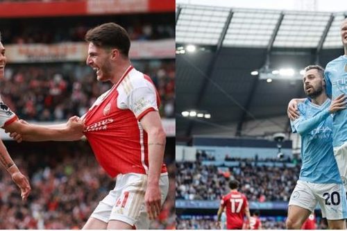Arsenal - Man City so kè gay cấn trước ngưỡng cửa vô địch Ngoại hạng Anh