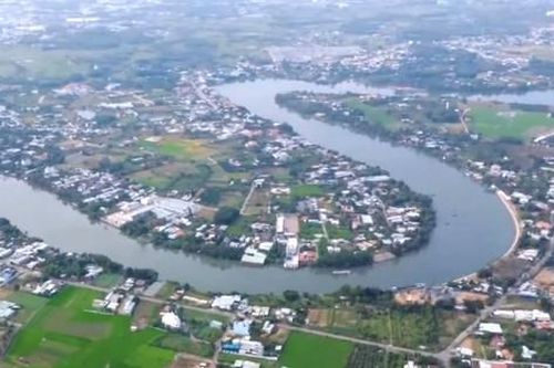 Nhìn từ trên cao một xã ở Bình Dương không sáp nhập vì đặc thù riêng