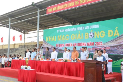 Sôi nổi giải bóng đá huyện An Dương năm 2024