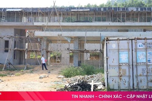 Nhà thầu bỏ bê, một dự án nâng cấp trường học ở Hương Sơn ngổn ngang