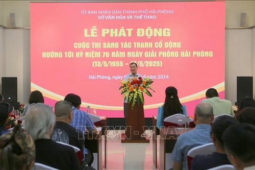 Phát động cuộc thi sáng tác tranh cổ động hướng tới Kỷ niệm 70 năm Ngày giải phóng Hải Phòng