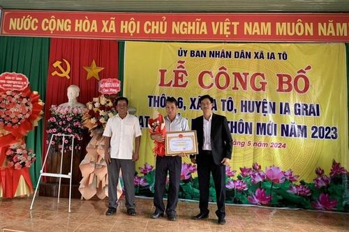 Ia Grai: Thêm 9 thôn, làng đạt chuẩn nông thôn mới