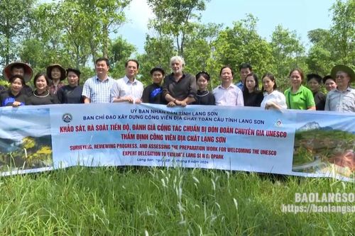 Khảo sát, rà soát tiến độ, đánh giá công tác chuẩn bị đón Đoàn chuyên gia UNESCO thẩm định Công viên địa chất Lạng Sơn