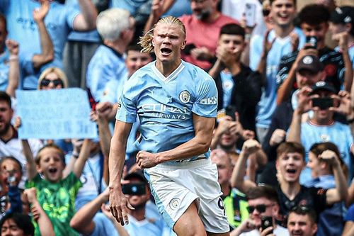 Haaland ghi 4 bàn, Man City tiếp tục bám đuổi Arsenal trong cuộc đua vô địch