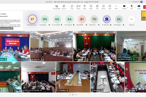 Bộ GD&ĐT tập huấn toàn quốc công tác đánh giá ngoài trường mầm non