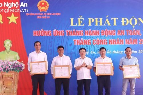 Nghệ An hưởng ứng Tháng hành động về an toàn, vệ sinh lao động và Tháng công nhân năm 2024