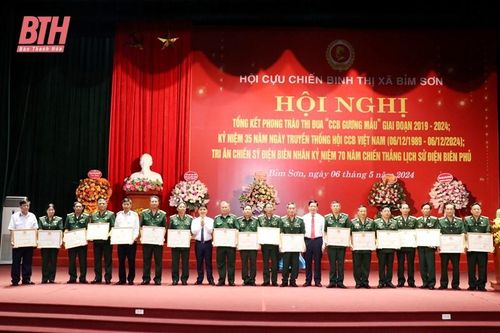 Hội Cựu chiến binh thị xã Bỉm Sơn tổng kết phong trào 'Cựu chiến binh gương mẫu'