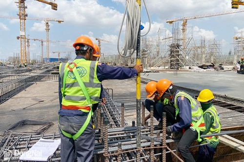 Tăng tốc thi công ở thời điểm cuối mùa khô
