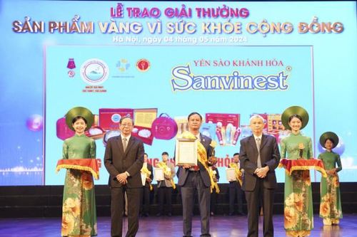 Sanvinest lần thứ 5 liên tiếp được vinh danh tại giải thưởng 'Sản phẩm vàng vì sức khỏe cộng đồng'