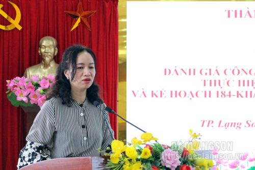 Thành ủy Lạng Sơn: Đánh giá công tác quán triệt, triển khai thực hiện Kết luận số 1147 và Kế hoạch 184 của Ban Thường vụ Thành ủy