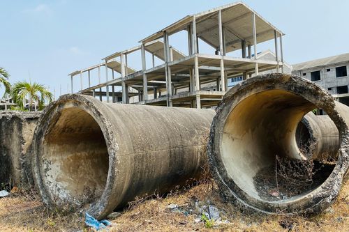 Cảnh ngổn ngang, dang dở tại dự án khu đô thị kiểu mẫu 4.200 tỷ đồng