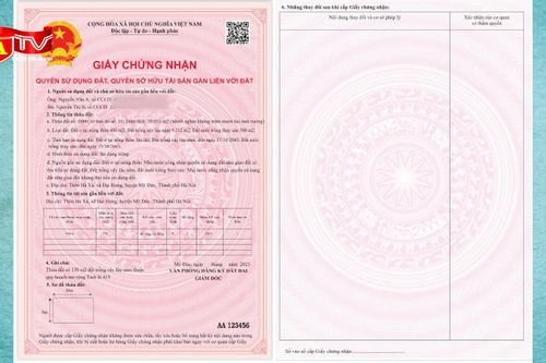 'Sổ đỏ' chỉ còn 02 trang, in mã QR chống làm giả