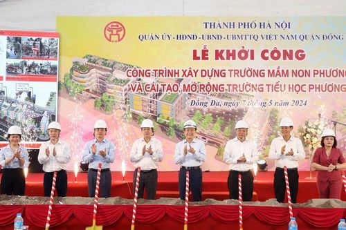 Quận Đống Đa khởi công xây dựng và cải tạo 2 trường học