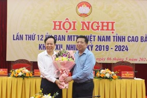 Ông Vũ Đình Quang làm Chủ tịch Ủy ban MTTQ Việt Nam tỉnh Cao Bằng