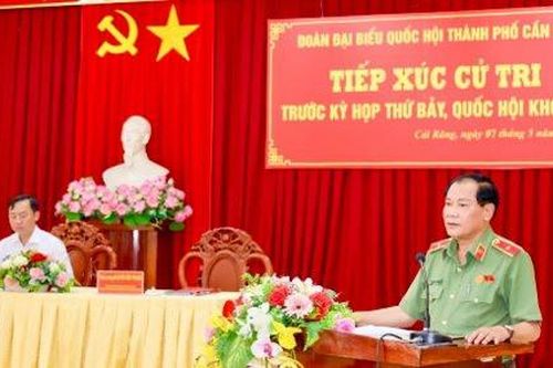 Đoàn Đại biểu Quốc hội TP. Cần Thơ tiếp xúc cử tri