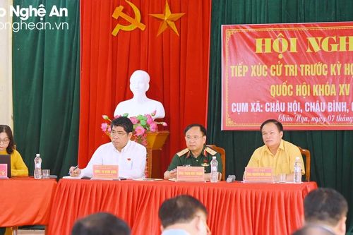 Cử tri Quỳ Châu kiến nghị sớm hoàn thành khu tái định cư cho các hộ dân bị ảnh hưởng bởi Dự án Hồ chứa nước Bản Mồng