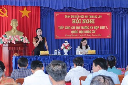 Cử tri tỉnh Bạc Liêu kiến nghị một số nội dung về dân sinh, sản xuất nông nghiệp