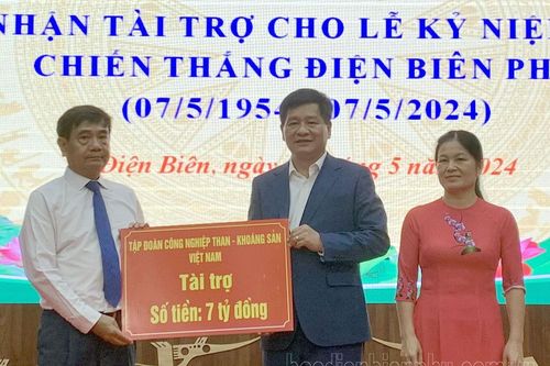 Tiếp nhận 15,4 tỷ đồng tài trợ kỷ niệm 70 năm Chiến thắng Điện Biên Phủ
