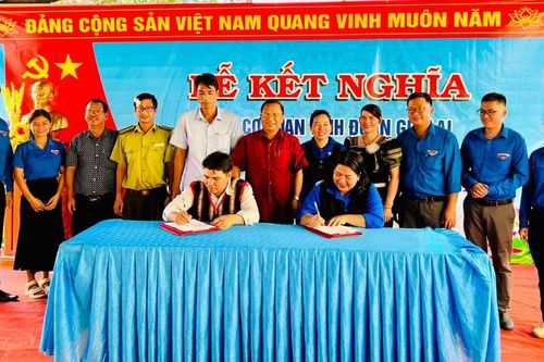 Tỉnh Đoàn Gia Lai kết nghĩa với làng Phang
